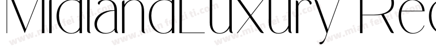 MidlandLuxury Regular字体转换